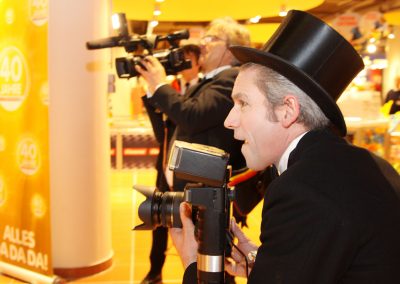 Interaktive Eventfotografie mit Showfotograf und Unterhaltungsfotografie
