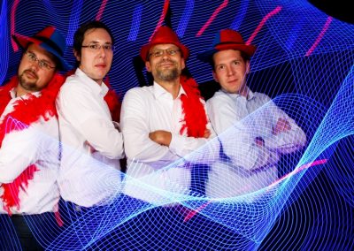 Interaktive Eventfotografie mit Show und Unterhaltungsfotografie mit Lichtmalerei