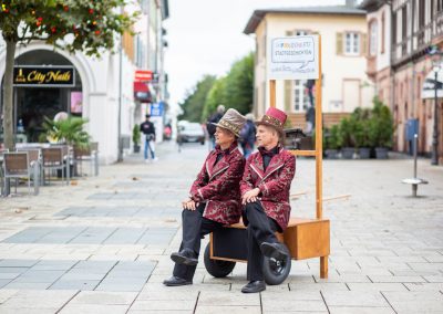Walkact mit improvisierten Geschichten für Festivals, Weihnachtsmärkte, Stadtfeste