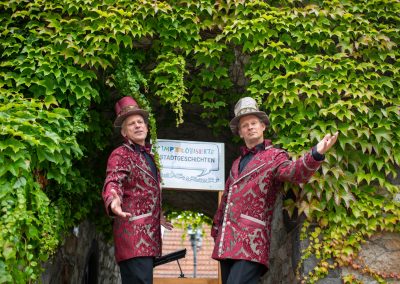 Walkact mit improvisierten Geschichten für Festivals, Weihnachtsmärkte, Stadtfeste