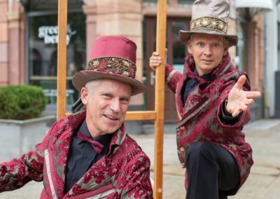 Walkact mit improvisierten Geschichten für Festivals, Weihnachtsmärkte, Stadtfeste