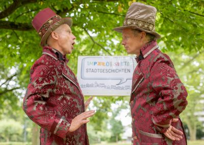 Walkact mit improvisierten Geschichten für Festivals, Weihnachtsmärkte, Stadtfeste