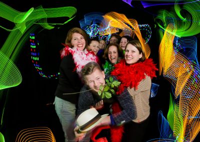 Interaktive Eventfotografie mit Show und Unterhaltungsfotografie mit Lichtmalerei