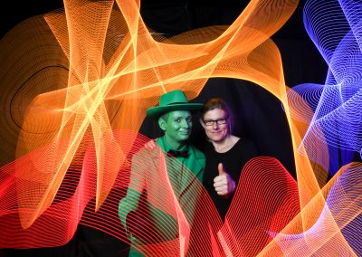 Lichtmalerei als Fotobox-Alternative mit Foto-Entertainment auf einem Event
